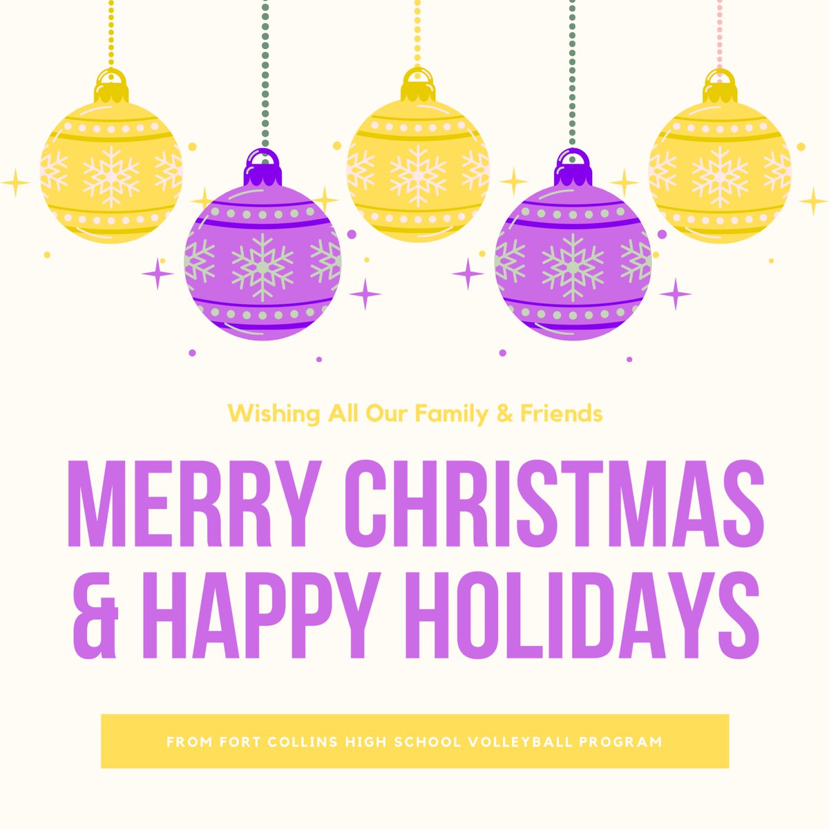fchsvolley's tweet photo. Wishing all of our Lamb Fam a very Merry Christmas and Happy Holidays! Hope you enjoy the time with family and friends! We are thankful for you and all the gifts this year brought! #fchs #lambfam #lambily #oneherd #celebrate https://t.co/zHbNX6UIWt