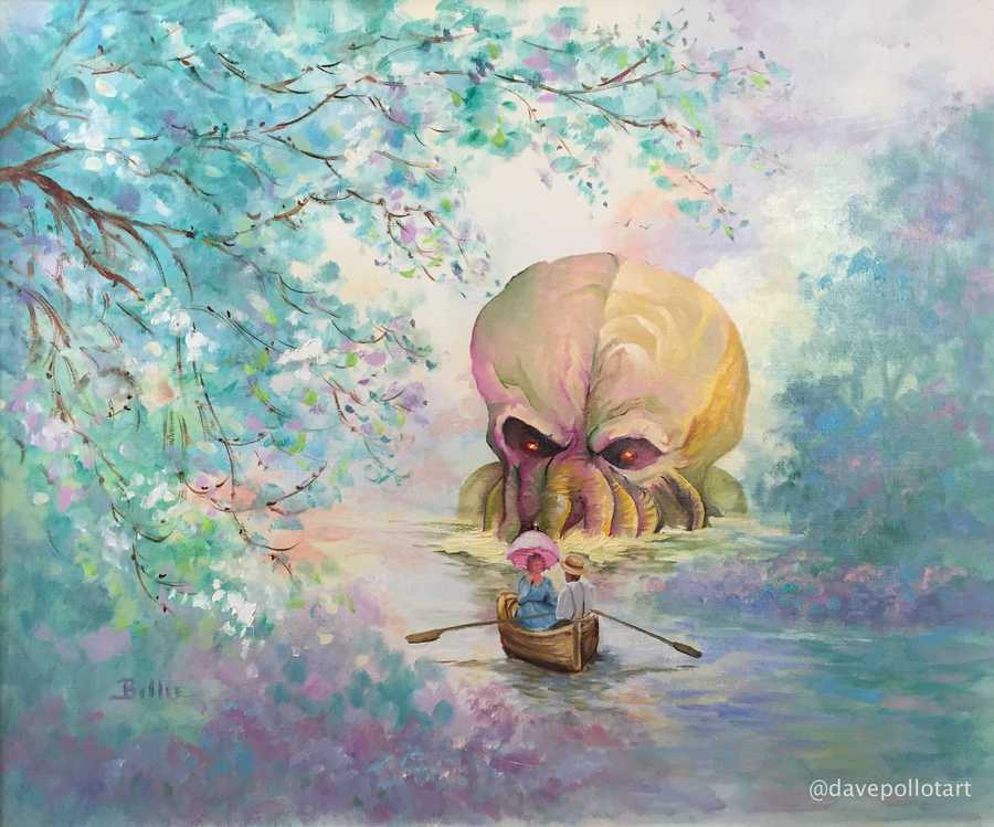 SumPunkWhoCares's tweet photo. #CthulhuArtCycle:Entry4:
Left:#LovecraftLane:Artist:#DavePollot:
Right:#CthulhuRises:Artist:#AndyWalsh:
Intense. https://t.co/YPjbscjKhW