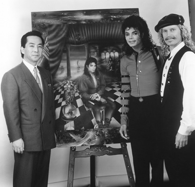 mjdavid007's tweet photo. January 26, 1990. Michael reveals a portrati of himself painted by Brett-Livingstone Strong, an Australian artist. It would be sold for 2.1 million dollars. 
Visit my site to get 250 exclusive Blurays &amp; DVDs! #MichaelJackson #kingofpop #moonwalk #music #pop #mjrare #onthisday https://t.co/q46niIJVaC