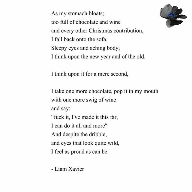 Liamxavier95's tweet image. Christmas treat.
.
.
.
.
.
.
#writing #writingcommunity #silverleafpoetry #poetryisnotdead #poetsofig #poetofig #writersofig #liamxavier #life #motivation #inspiration #positivity #positivequotes #christmas #christmasquotes #quoteoftheday ift.tt/2SwHOki