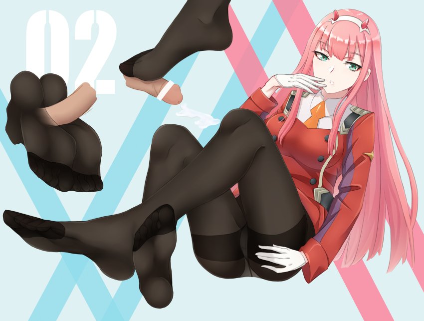 Loki 🍮 sama 🥞 on Twitter: "Zero two giving a footjob tutorial 😍 The...