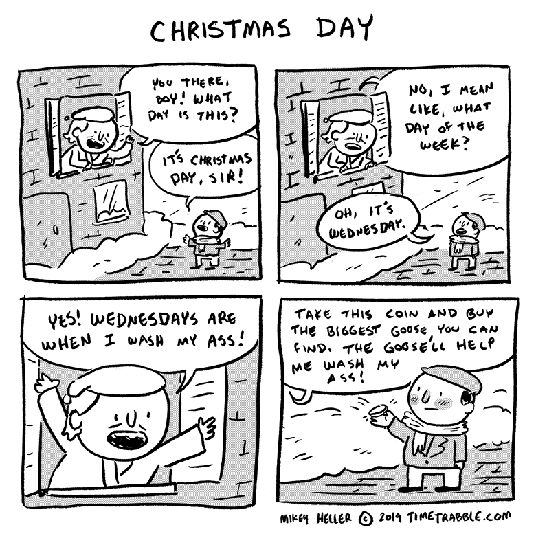 i drew a comic about Christmas Day 