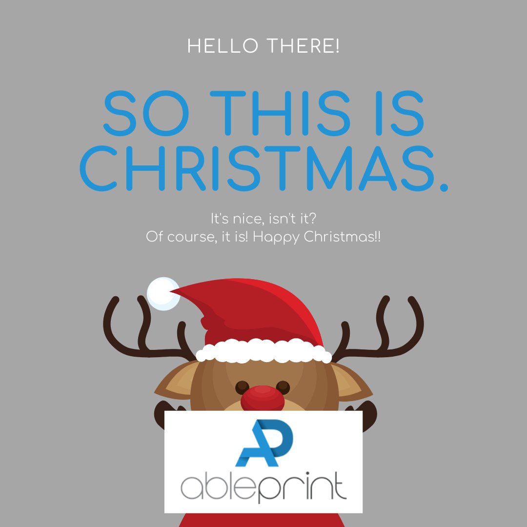 AblePrintUK's tweet photo. 🎄🎅⛪🔔🎁❄️☃️ 'HAPPY CHRISTMAS' From the team at Able Print! 🎄🎅⛪🔔🎁❄️☃️ https://t.co/EwBd7K7v8W