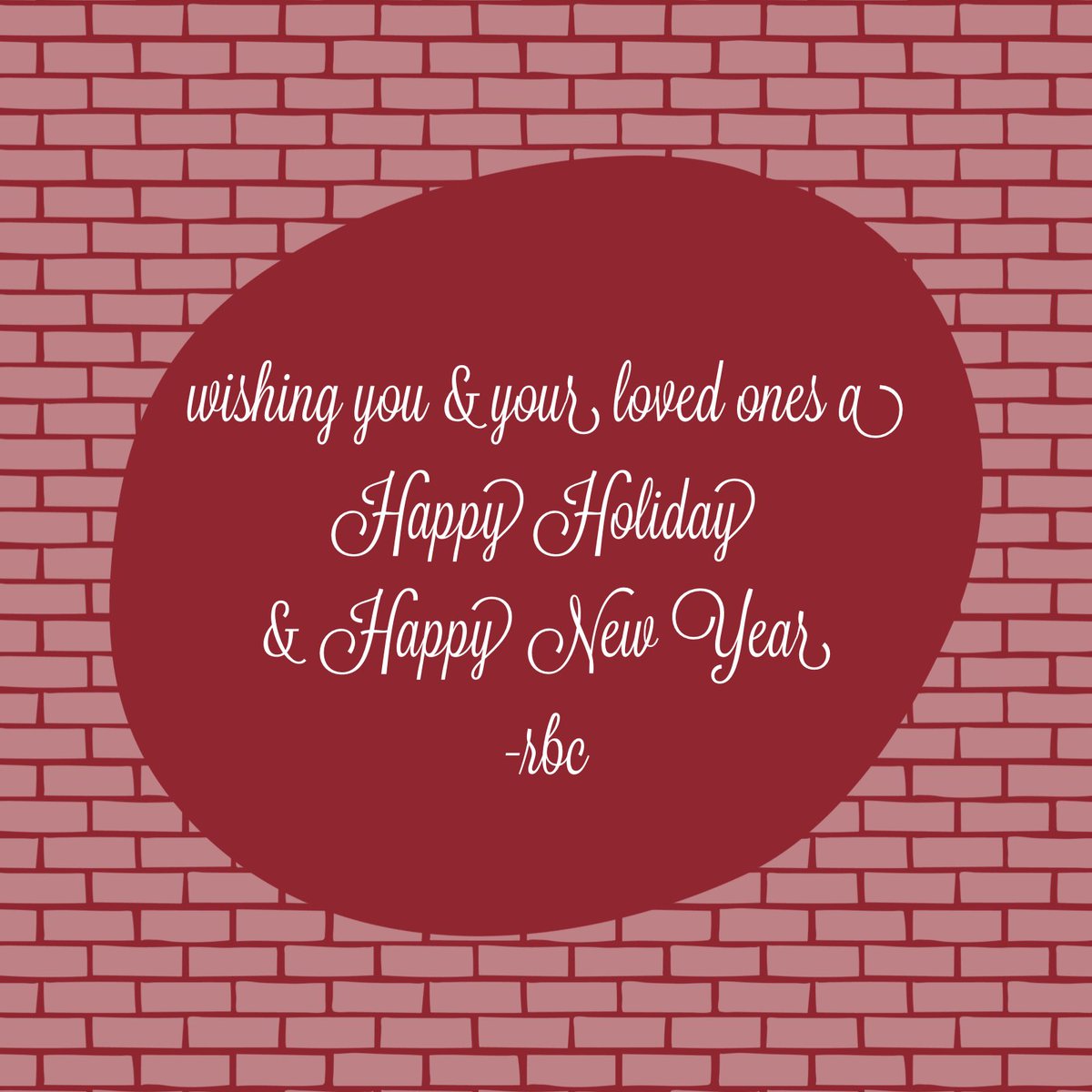 There’s room for everyone on our nice list;)

Wishing you a Happy Holiday &amp; Happy New Year! -RBC