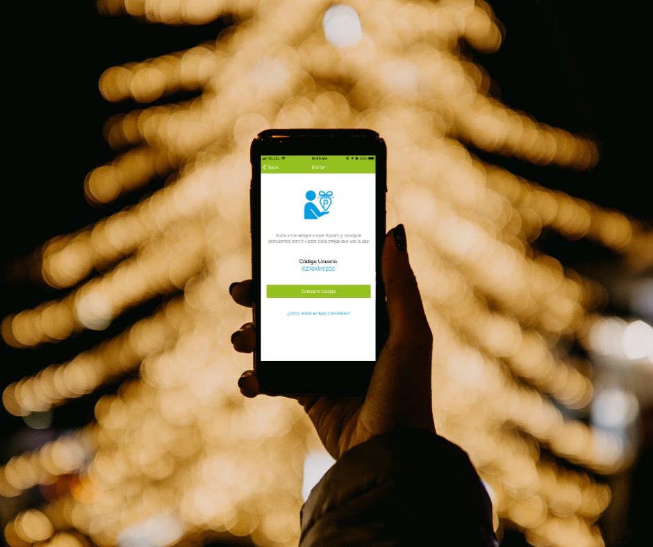 apparkmx's tweet photo. Esta navidad regala appark. 🎁
Comparte tu código amigo. 📲
https://t.co/aLiNNHzy13 

#sinfilas
#sinefectivo
#ticketdigital
#apparkmx https://t.co/rZZT7BwoFm