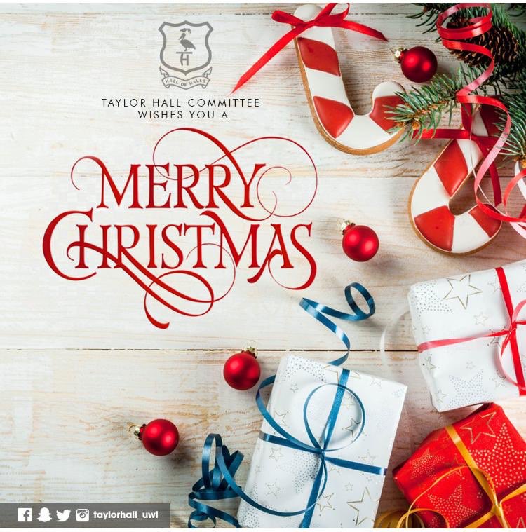TaylorHall_UWI's tweet photo. We are wishing the Taylor Hall family a Christmas filled with peace, laughs, and love 🎊🎁🎄. We hope that this Christmas will be a memorable one that is shared with family and friends. Merry Christmas!
#iRepTaylorHall
#TaylorHallUWI https://t.co/ShJOT9EsK2