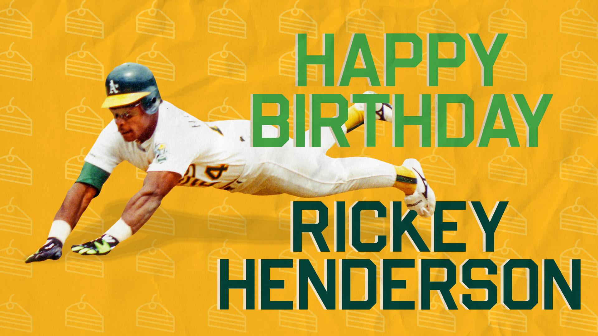 Join us in wishing Rickey Henderson a happy birthday! 