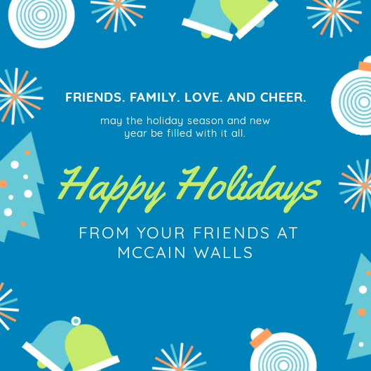 McCainWalls's tweet image. We wish you warm Season's Greetings and a Prosperous 2020!

#mccainmfg #mccainwalls #happyholidays #modularwalls #modwalls #innovativemodularsolutions