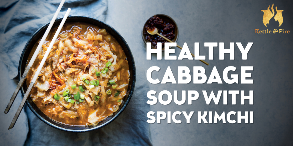 Healthy Cabbage Soup with Spicy Kimchi bit.ly/2G6hm8Y