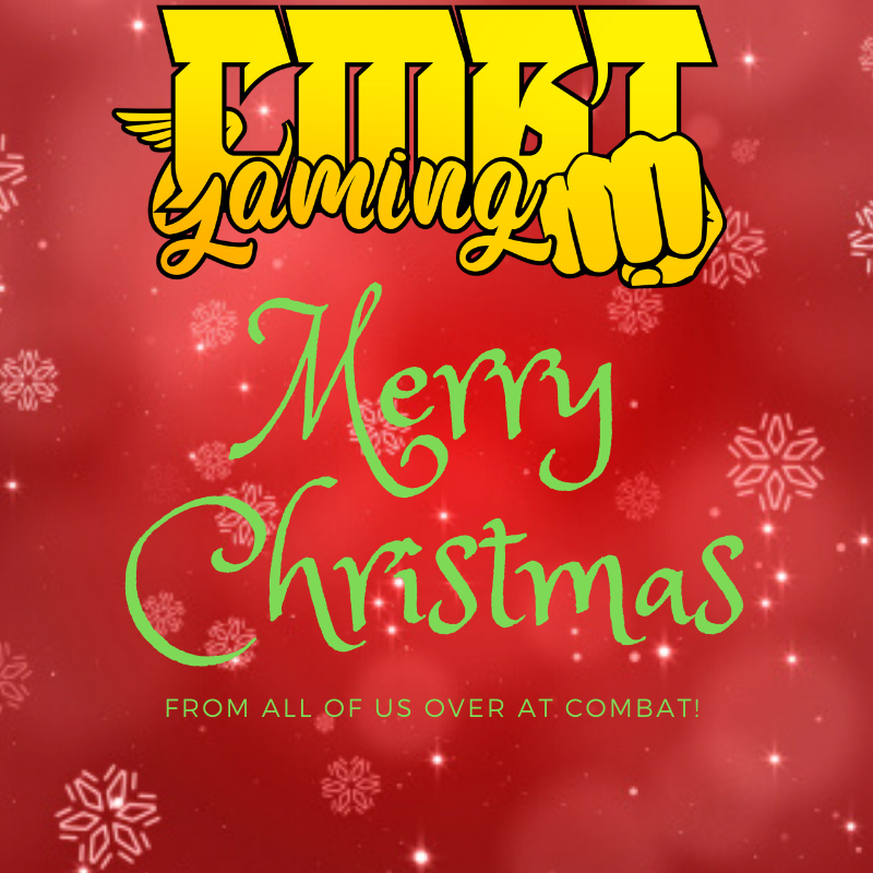 CMBTGaming's tweet photo. Merry Christmas from us over at Combat! have a save holiday and make the best of it❤️❤️❤️
#familyFirst https://t.co/D1K8Cku8Oj