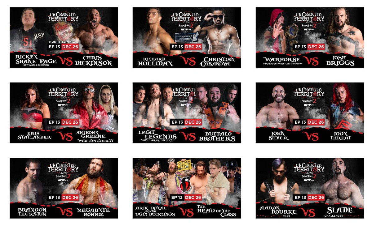 100 RETWEETS &amp; we'll reveal the official poster for #PleaseComeBack on 1/25 at <a href="/sixstringfox/">Six String Grill & Stage</a> at <a href="/PatriotPlace/">Patriot Place</a> in Foxboro!

beyondwrestlingonline.com/worcester

Don't miss tomorrow night's #UnchartedTerritory Season 02 Finale with a special 7:30pm start time streaming live on <a href="/indiewrestling/">IWTV</a>.