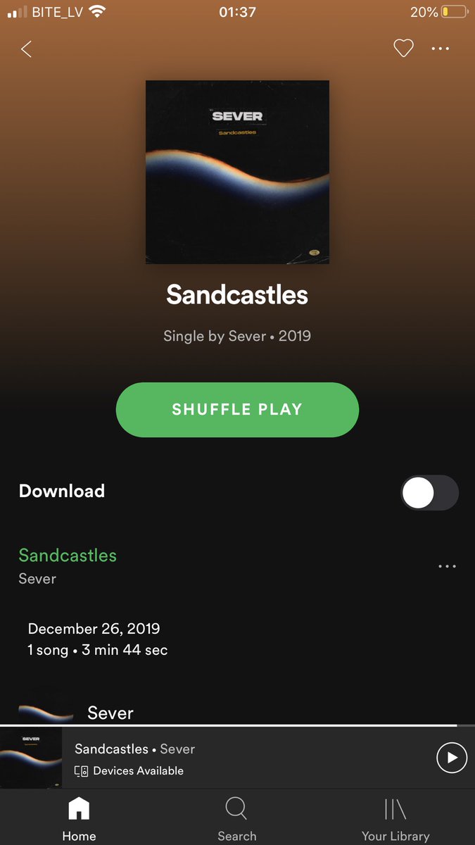 Also, “SANDCASTLES” is now available on all streaming platforms!