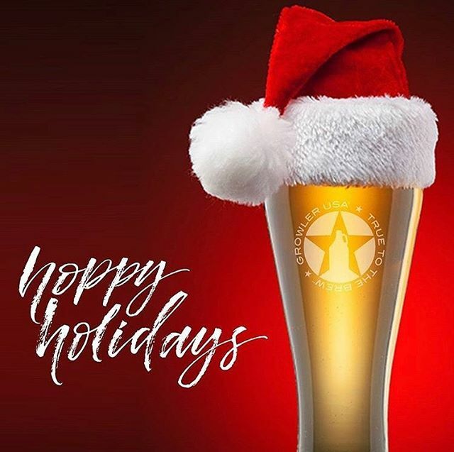 GrowlerHawaii's tweet photo. Happy Holidays from our Ohana to yours. Hope you all have a wonderful holiday season. We are closed for Christmas Day but we will be open for our regular hours tomorrow and for New Years. #merrychristmas #growlerusahnl https://t.co/7paGELxWwc