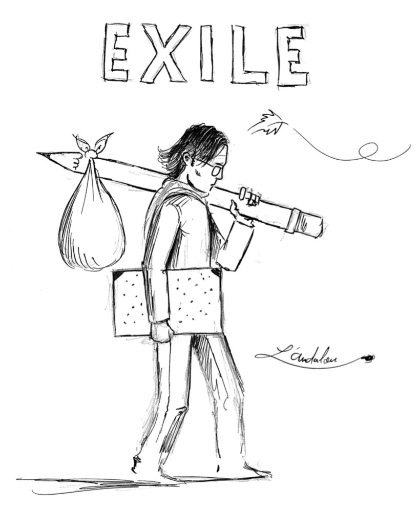 pxmolina's tweet photo. Este es su servidor en un dibujo del colega L’Andalou de Algeria. Hoy cumplo 1 año de exilio. Muchos no lo sabían y de los q sabían algun par de pendejos han sido tan ignorantes como para atacarme por ello... https://t.co/fIEAjfCsIe