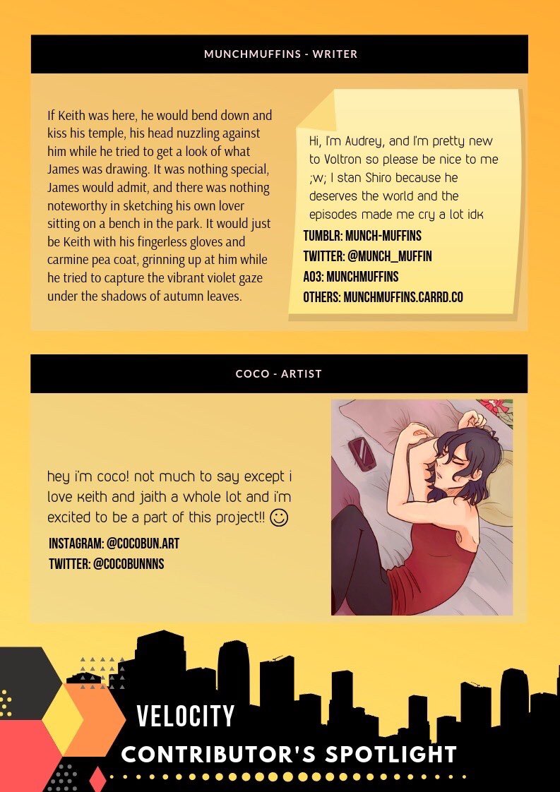 jaithzine's tweet photo. Another contributor spotlight for our amazing creators. Both @munch_muffin and @cocobunnns made amazing contributions to the zine and it wouldn’t of been possible to do this without them.
Velocity pre-orders are still open until Dec 31st! Grab your copy at https://t.co/f834iGA8NE https://t.co/IPQk6eSKya