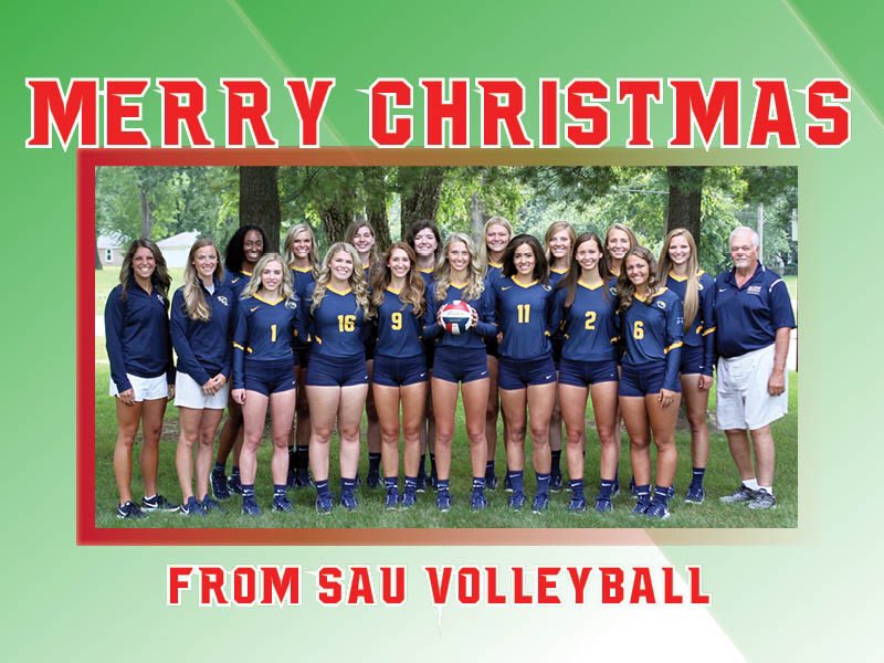 SAUCougarsVB's tweet photo. Merry Christmas from our SAU Volleyball family to yours!! https://t.co/WwrbhddL1O