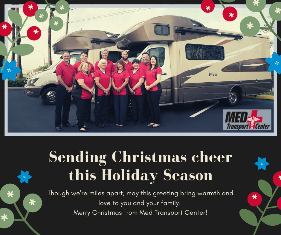 MedTransCenter's tweet image. Merry Christmas from Med Transport Center!