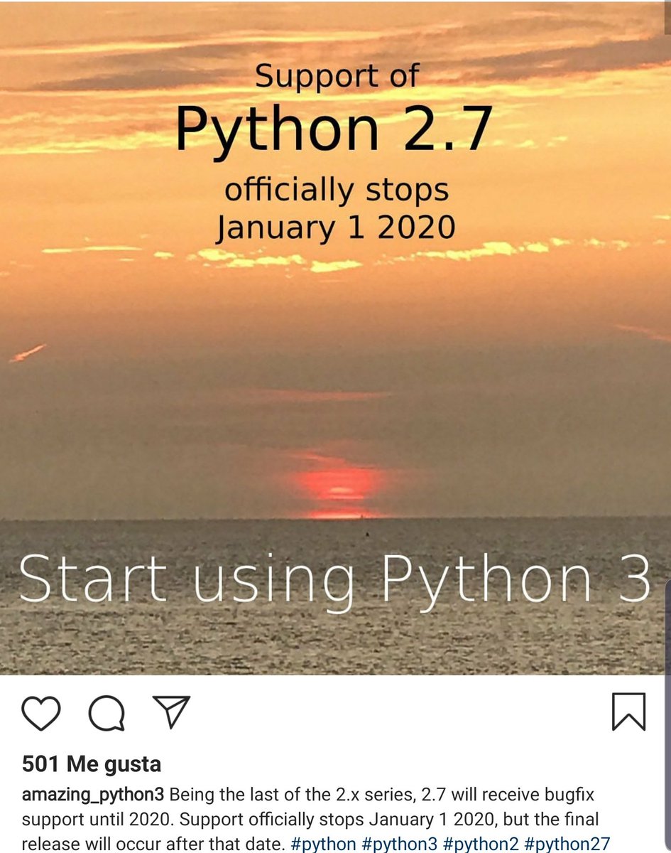 trexone01's tweet image. #python #python27 #python3 end support January 2020