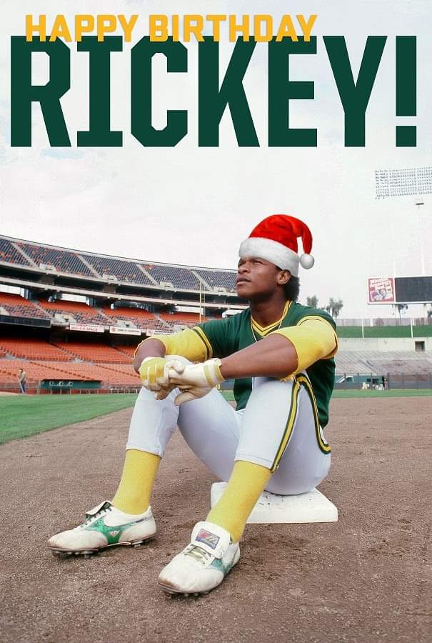 Happy Birthday & to the Greatest Leadoff Hitter in History Rickey Henderson!! 