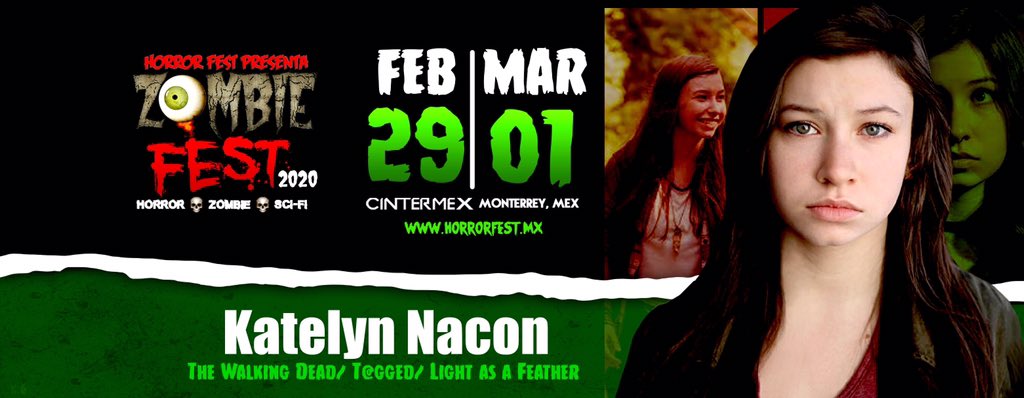 Zombie Fest 2020 presenta a <a href="/katelynnacon/">Katelyn Nacon</a>