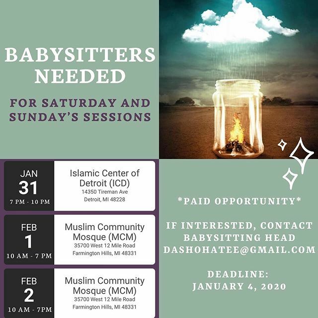 Qittihaad's tweet photo. Salam! We’re looking for babysitters for our next class! 🥳It’s a paid opportunity, so if you’re interested, contact our babysitting head at her email (as shown above) or send us a DM 🙌🏻 https://t.co/jEETTNjYKj