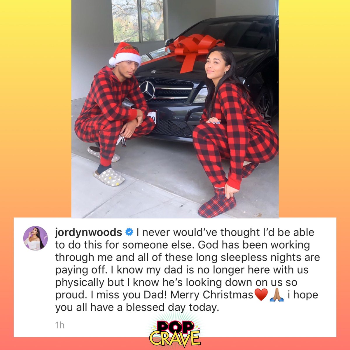 PopCrave's tweet photo. .@JordynWoods gifted her brother a brand new Mercedes-Benz for Christmas. ๐ https://t.co/KUAvLjUryA