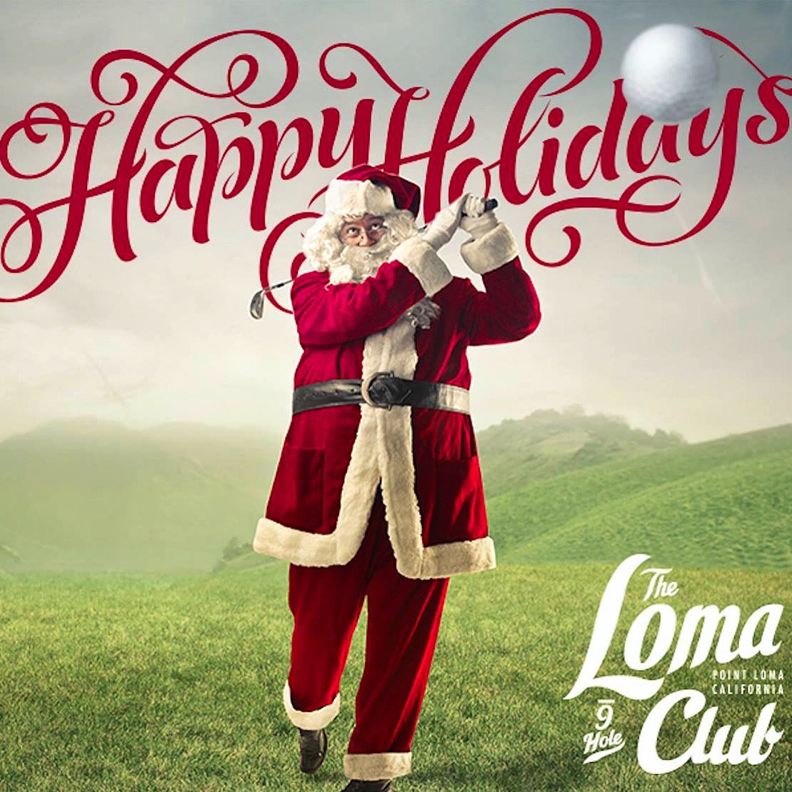 TheLomaClub's tweet photo. Merry Christmas &amp; Happy Holidays, #PointLoma! 🎄⛳️⁣
⁣
We’re closed today but will see you bright and early tomorrow morning! https://t.co/vdJEoX2reh