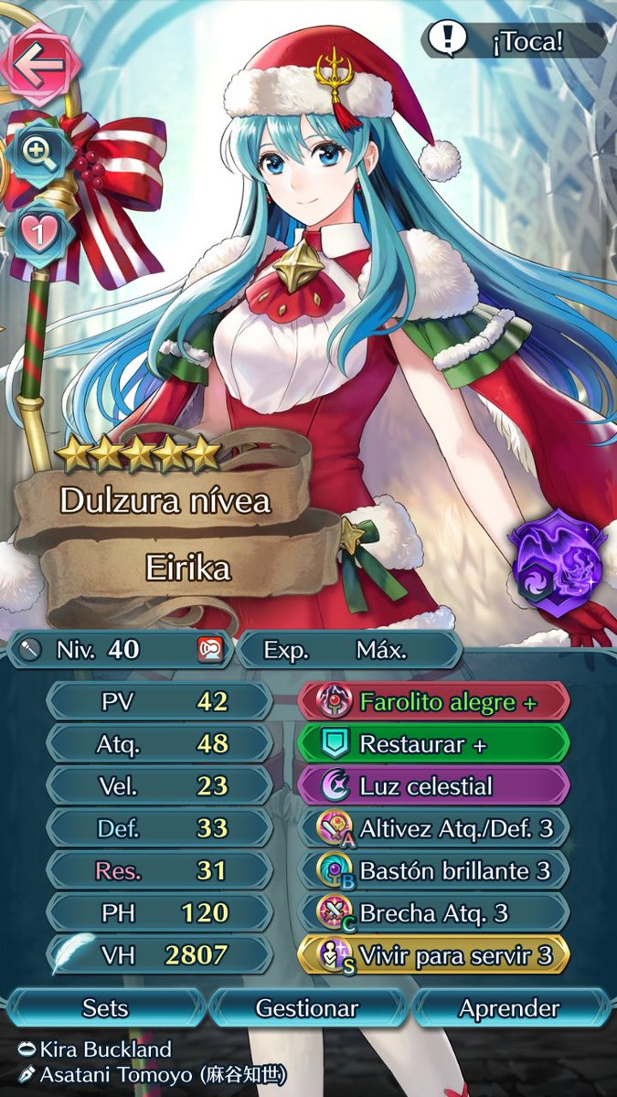 MetaruMansion's tweet photo. Finally! Gifts of winter banner it's complete!
Winter Ephraim @greg_chun
Winter Eirika @KiraBuckland
Winter Fae @SarahBlandyVO
Oh and thanks Sothis for the gift! #SothisTweets #FireEmblemHeroes https://t.co/Q1zICPJ3OC