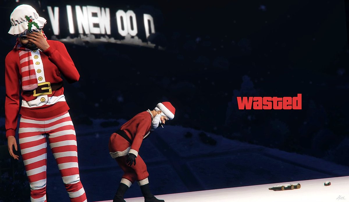 No presents in Vinewood.. 🎅💀

#SecretShadowz | #GTAOnline | #RockstarGames | #MerryChristmas