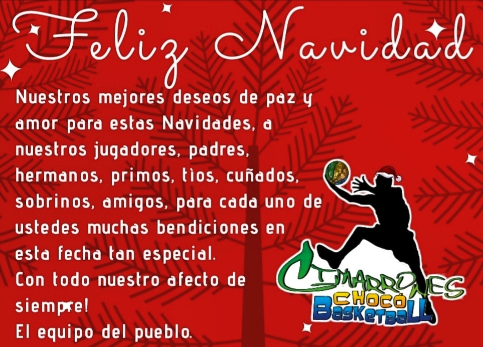 Deseamos una feliz navidad a toda nuestra familia Cimarrona.
Felices fiestas!