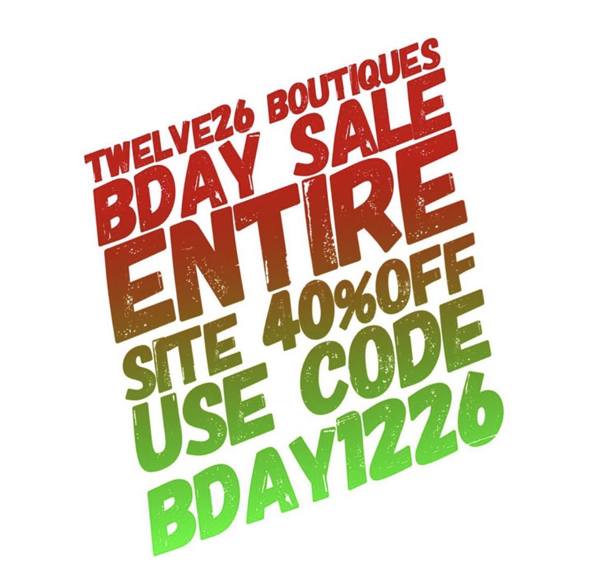 26boutique's tweet photo. 40% off sale tomorrow!! Free gift with purchase💗 https://t.co/raxaq7q1ol