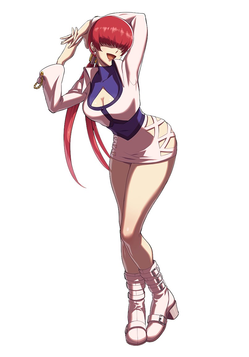 SHERMIE - "Roaring Lightning"Age: 21Country: FranceTeam: New Faces TeamOrigins: KOF '97also known as "shermie of the insanely violent lightning", she's a fashion designer by trade and the keyboardist of CYS. she's outgoing, friendly, and flirty. like vice, she's a grappler.