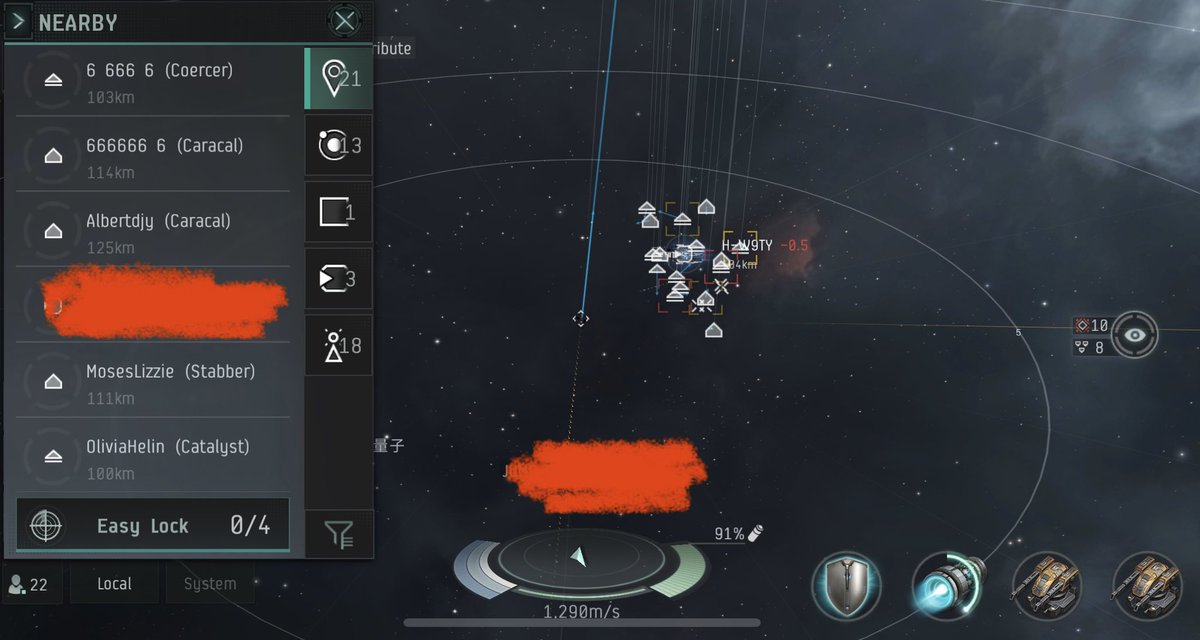 For Eve Echoes this is an impressive gate camp. Not today lads, perhaps next...