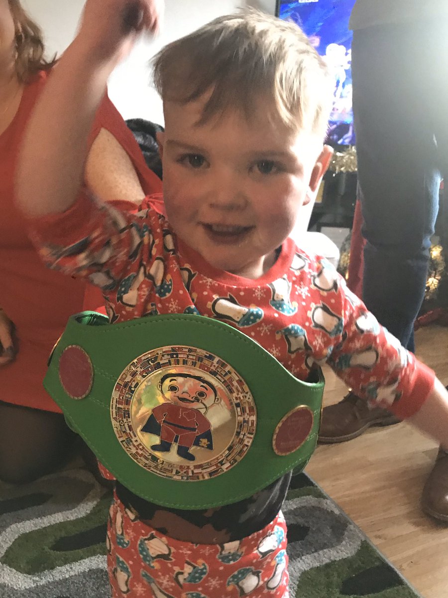 Donate4Daithi's tweet photo. Santa has declared Dáithí the champion of the world! #GreenBelt #YesIDonate #IsDeontóirMé https://t.co/1Q80cHXWgE