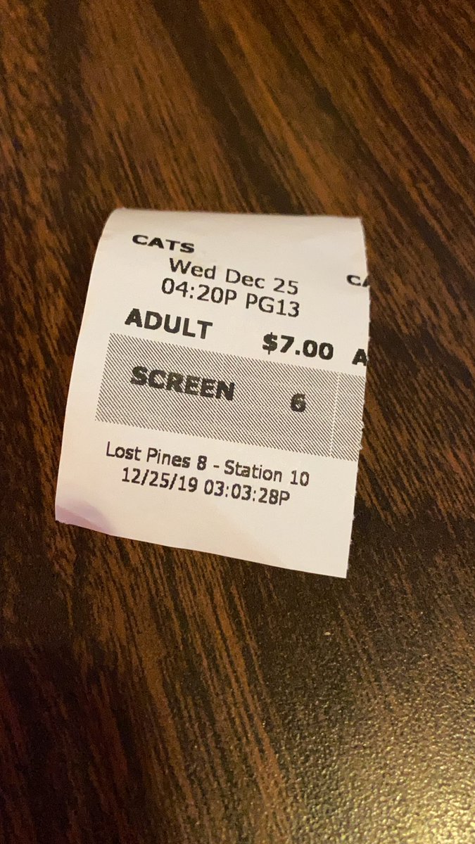 KimWellborn's tweet photo. Super excited! #CatsMovie https://t.co/ZnvuVI9yFi