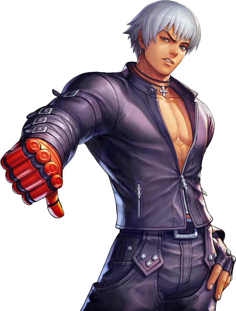 K' - "He Who Surpasses K"Age: ???Country: ???Team: K' TeamOrigins: KOF '99pronounced "k-dash", he's the protagonist of the NESTS saga. he was trained to be a human weapon by NESTS, but later defected. he's not actually all that interested in fighting.