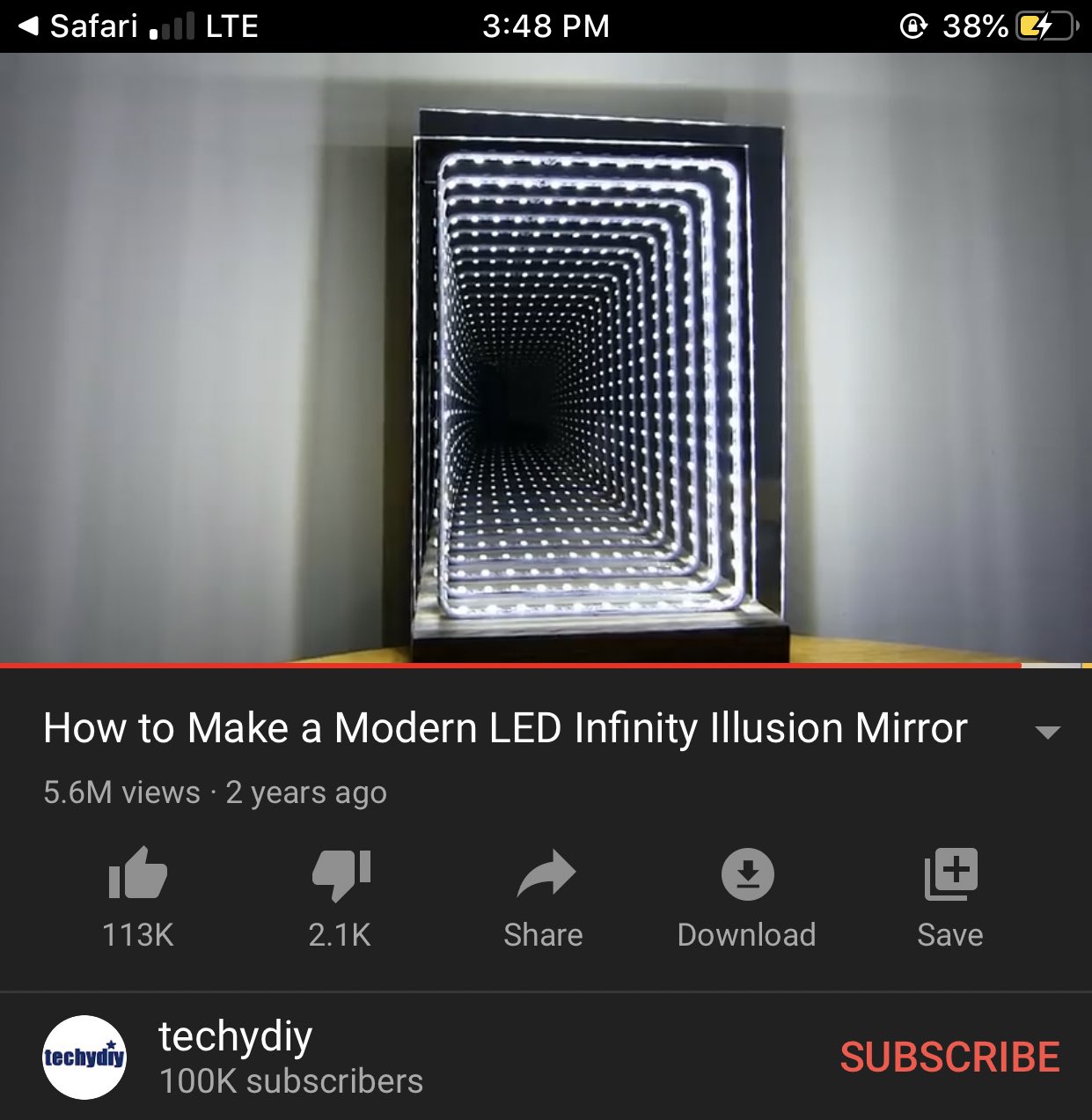How to Make a Modern LED Infinity Illusion Mirror 