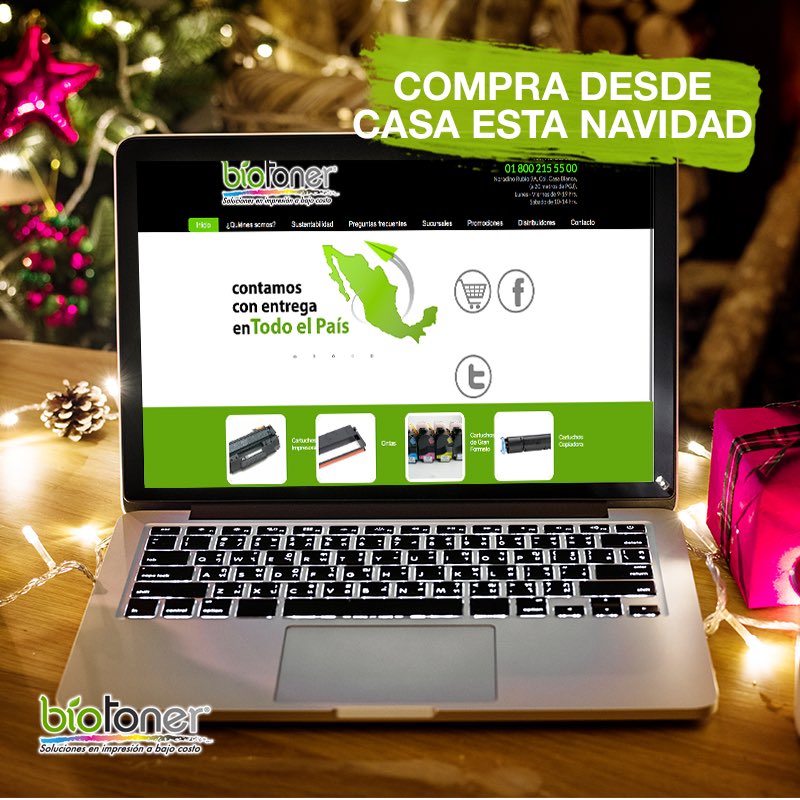 BiotonerOficial's tweet photo. ¡Tus compras navideñas así de fácil!🎁💻 Visita https://t.co/xD1DYsITE4 y adquiere productos de alta tecnología al mejor precio✅🎄
.
.
.
.
.
#BioToner #TeFaltóToner¡? #SolucionesEnImpresiónABajoCosto #Cartuchos #Tinta #Toner #Impresión #Impresora #Print #Printmaking #Printing https://t.co/sMjNAGfALL