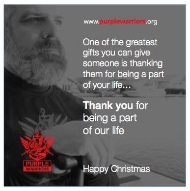 Merry Christmas to all! Thank you to all our amazing warriors and all our supporters. #InspiredByYou