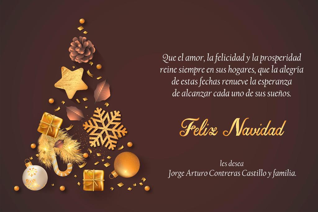 Les deseo una feliz #Navidad 🎄, en compañía de todos sus seres queridos, ¡Felicidades!