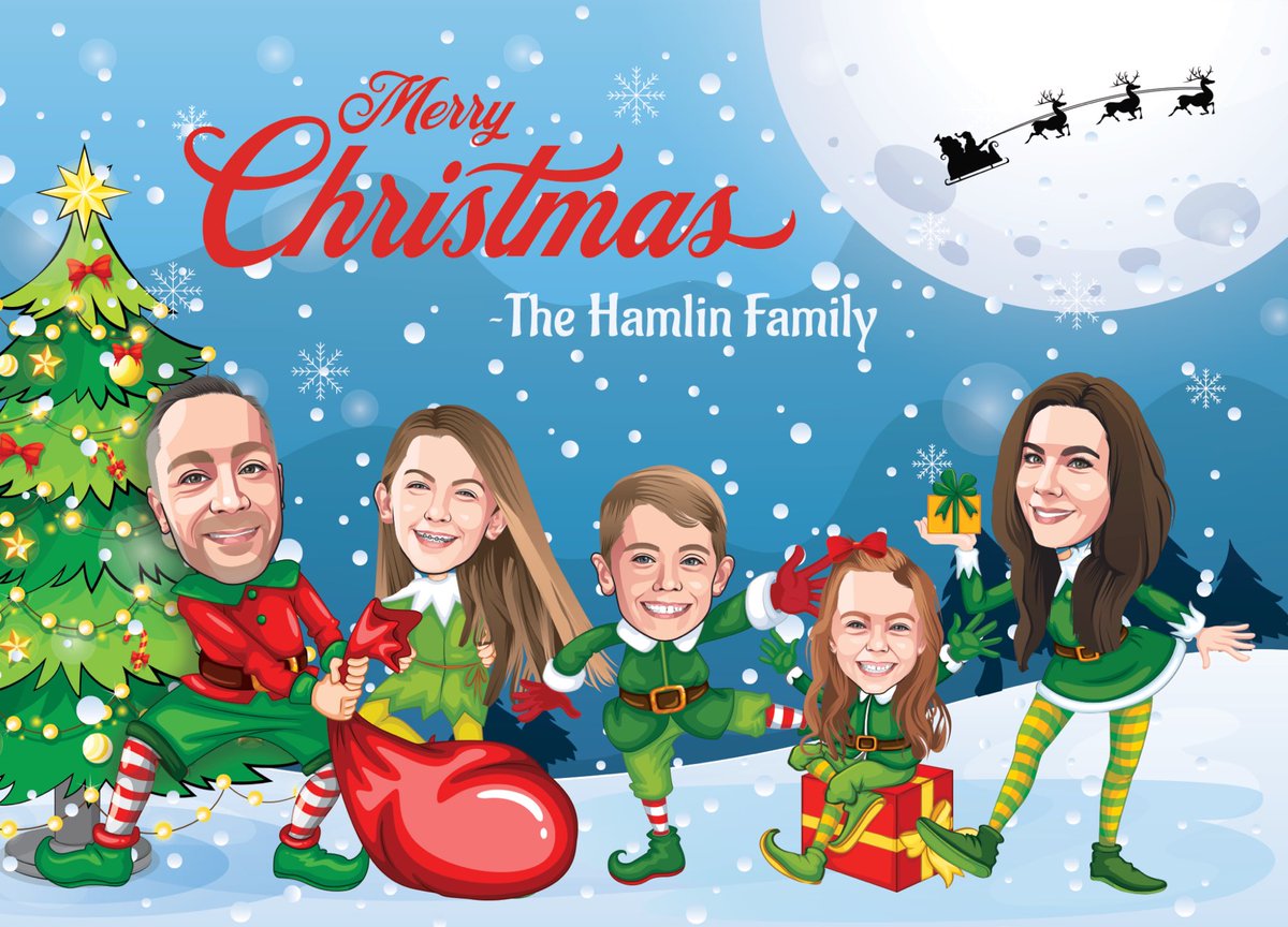 MandiHamlin's tweet photo. Merry everything! 2019 - the year @KevinHamlin was in charge of Christmas cards... #nailedit https://t.co/QExgXfW2Lj