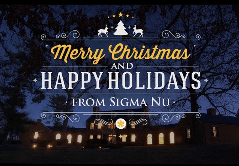 Merry Christmas from the Brothers of Sigma Nu!🎁🎄🎅🏽