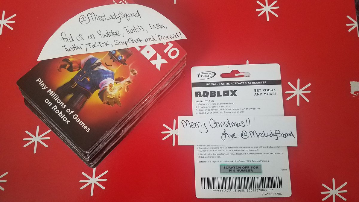 Missladysquad On Twitter We Will Reveal The 300 Follower Roblox - roblox gift card 25 code