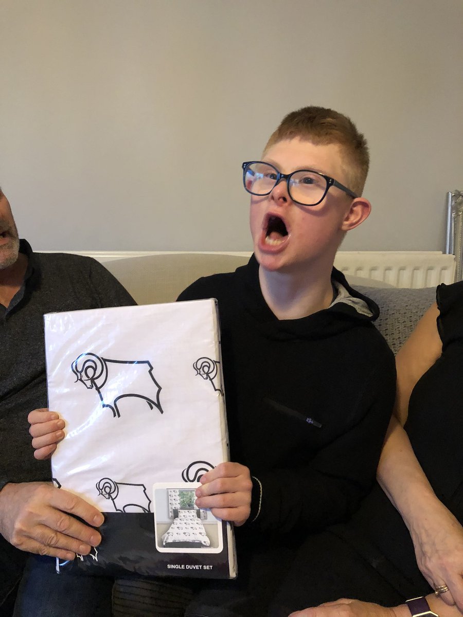 becky_jakes's tweet photo. Mac is very happy with this present! Merry Christmas DCFC fans ⚽️🎄🎅🏼 @dcfcofficial https://t.co/OWeHAmruP4