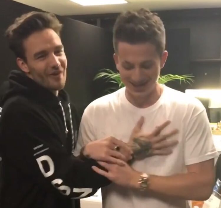 Liam with Charlie Puth