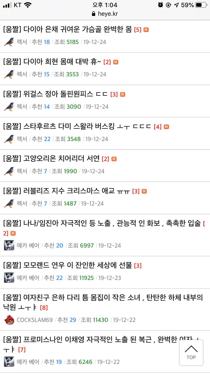 MAG_ppasn's tweet photo. 걸그룹 움짤저장소에는 여돌 의상노출을 대놓고 성적으로 소비하는 움짤이 수없이 올라오고 "이런년을 먹어야 하는데" 같은 성희롱 댓글도 넘쳐난다. 아이돌 직군 자체가 성적 매력을 판매하는데서 그리 멀지 않기 때문에 룸버릇을 숨기지도 않으며 그게 소비자의 권리라고 생각함. https://t.co/r5LkPHyLQO