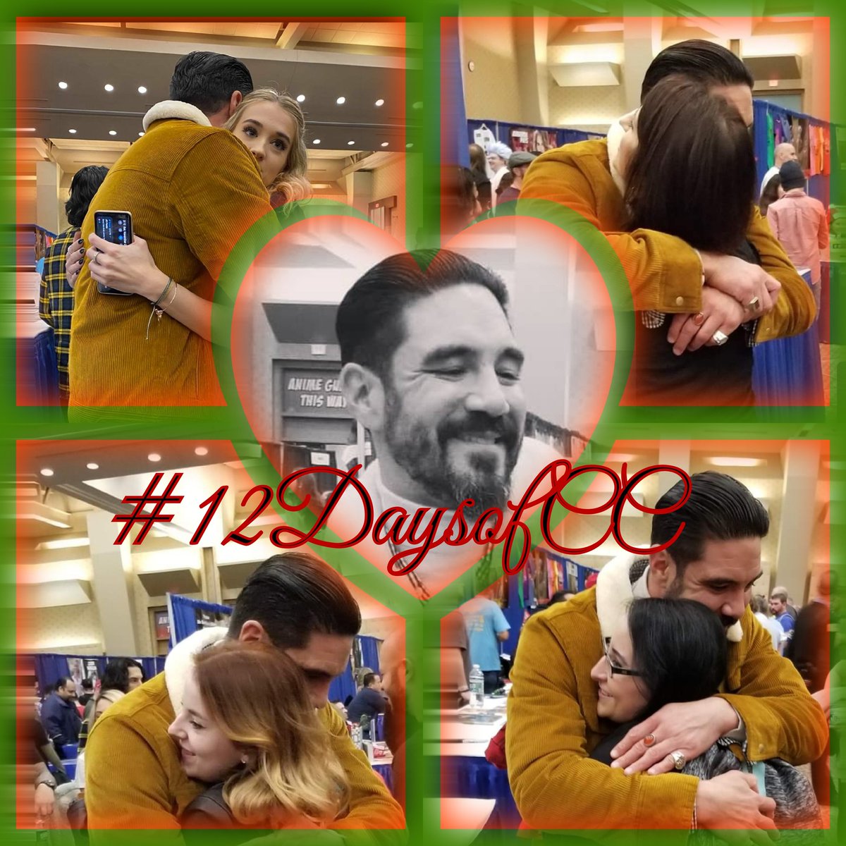 rh8519's tweet photo. #12DAYSOFCC 
#ClaytonCardenas 
#ClaytonsKindness 
This man is the biggest sweetheart I have ever met. His hugs are everything 💚🎄❄☃️🎁❤ https://t.co/R45qqaUrob
