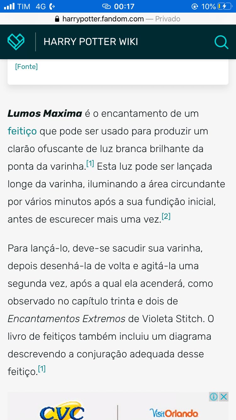 Harry Potter Wiki: Lista de Feitiços