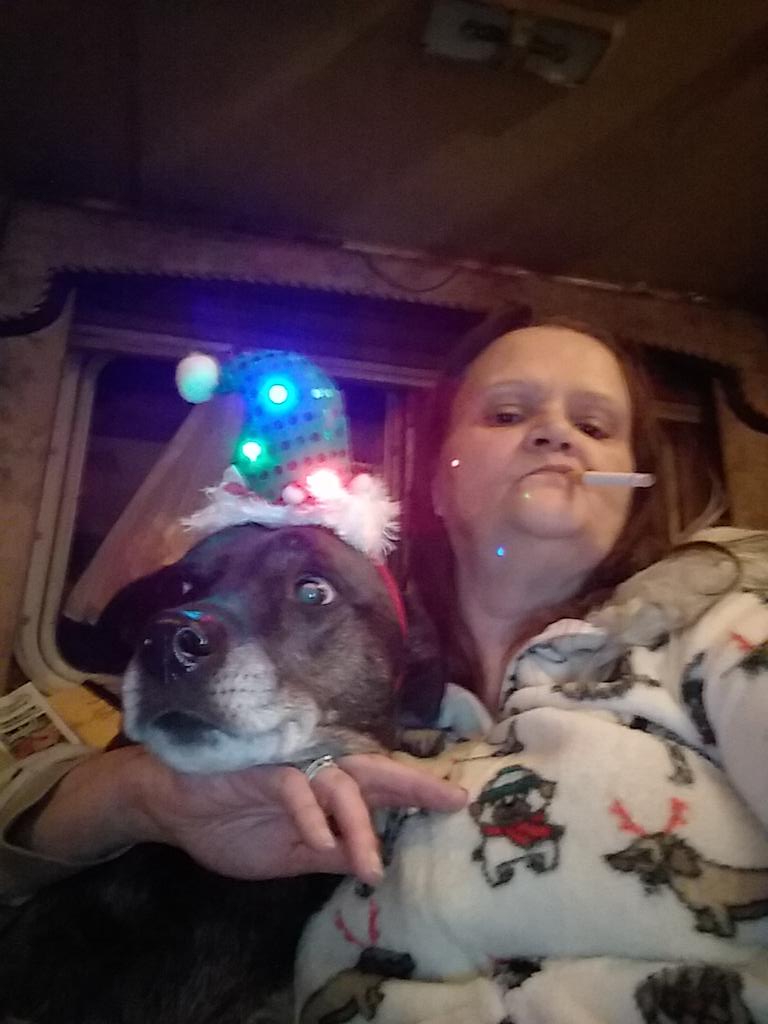 JudyLaree2's tweet photo. @JohnsonJenjen Merry Christmas  my BEAUTIFUL JEN JEN I love YOU SO MUCH  &amp; HAPPY NEW YEAR'S! Check out the look on her face when I snapped this picture https://t.co/ZzZPIGkiKZ