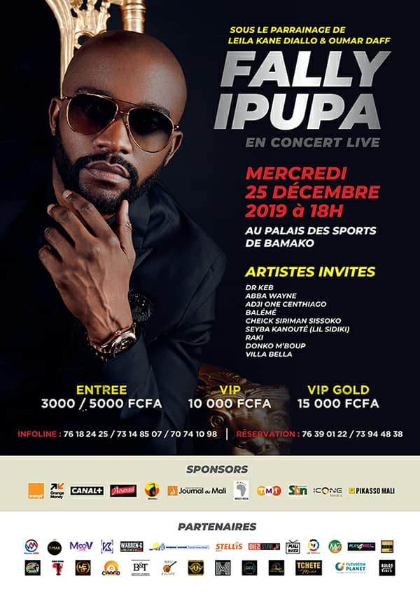 BRAMALI5's tweet photo. Nous fêtons Noel en beauté avec Fally Ipupa, le Grand show de l’année 🔥🔥🔥

Qui est calé ? 
#Mali https://t.co/HrdymXrJAC